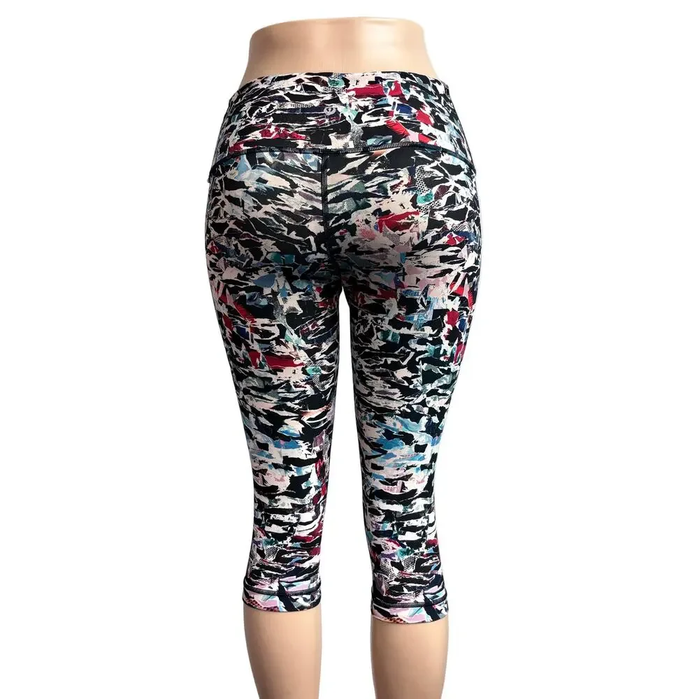 Lululemon multi-color print capri leggings